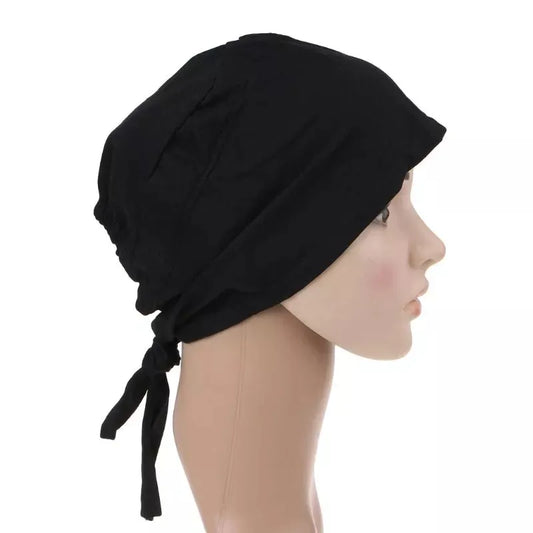 Inner Hijab Cap, Pack of 2 - Soft Cotton Jersey Adjustable Under-Scarf